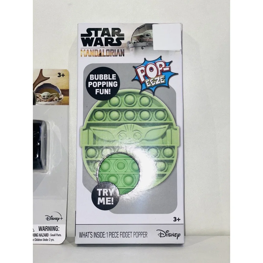 Star Wars Bundle Mandalorian Kids Blue Light Glasses, Pop-EEZE, Mystery Ornament